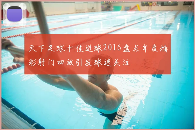 天下足球十佳进球2016盘点年度精彩射门回放引发球迷关注